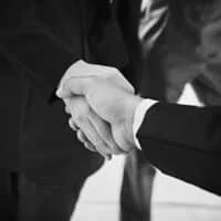 Professional handshake representing Marathon Document Solutions partnership approach